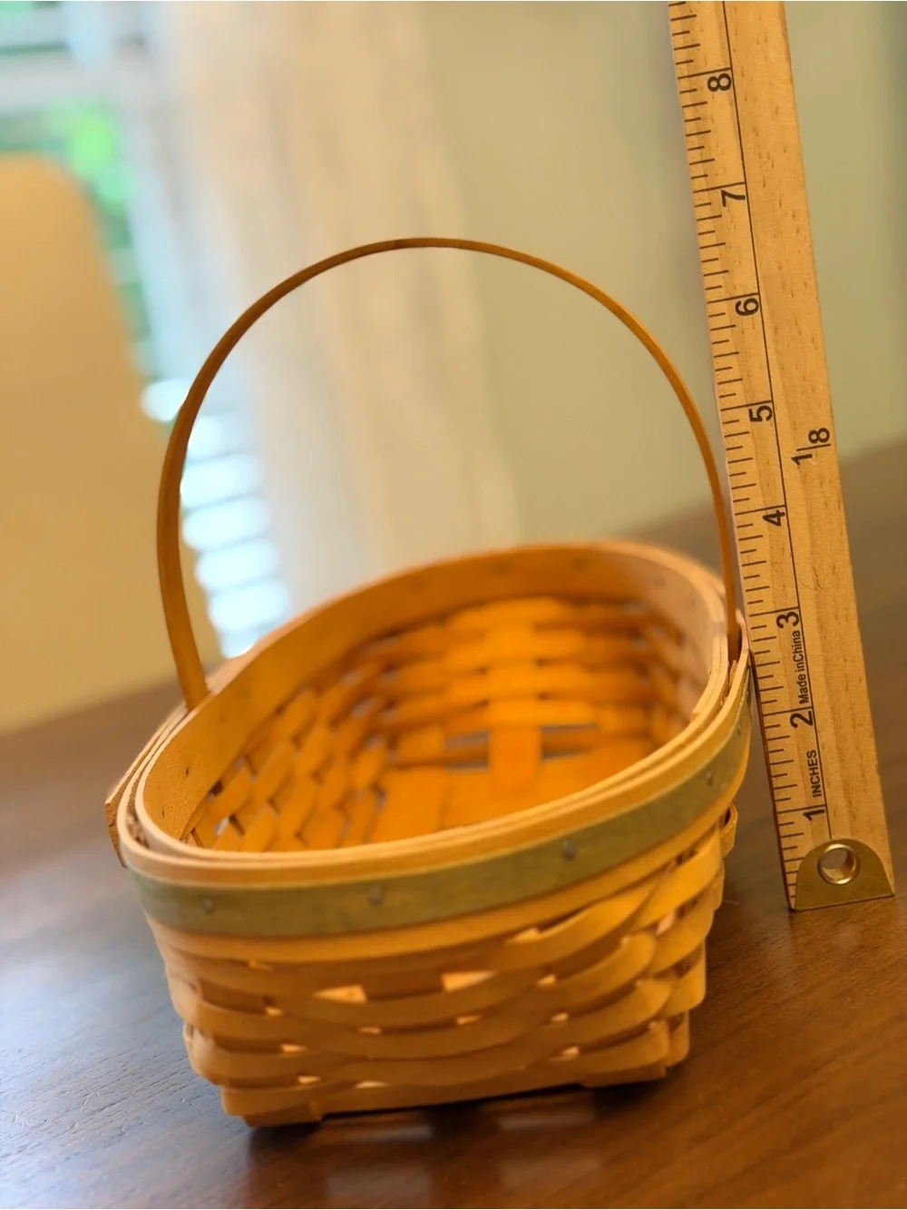 Longaberger Basket 2001 May Series Peony with Liner